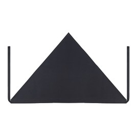 BIGHAS Triangular Cloth for Adults, Simple, Plain, Wrinkle Resistant, Dust Resistant, Women's, Men's, Unisex, Cafe Apron, 14 Colors, Black
