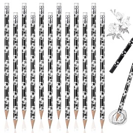 JOKILY Pack of 12 Football Party Bag Pencils, Football Pencils Football Eraser Pencil Suit, Football Decoration Birthday Children's Pencils for School Stationery Children's Birthday Party Favours