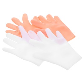 Baluue 2 Pairs Beauty Gloves Sunscreen Moisturizing Lotion Gloves Portable Hand Care Skin-friendly for Dry Cracked Hands