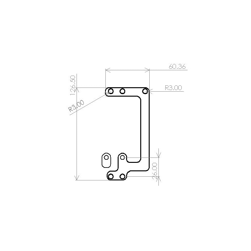 Fishing Action Camera Holder Thin 1.5mm