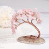 Nupuyai Rose Quartz Crystal Tree Feng Shui Gemstone Tree of