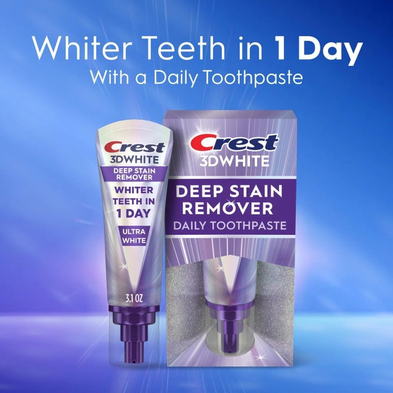Quitamanchas de pasta de dientes Crest 3dwhite Ultra White, 87