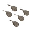 OHPHCALL 5pcs Iron Casting Fishing Sinkers 57g Drop Shot Weights