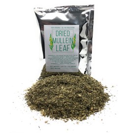 Mullein Leaf Tea - 100% Natural Verbascum Thapsus - Fine Cut, Dried Mullein Loose Leaf Tea - Net Weight: 1.05oz / 30g