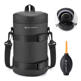 K&F Concept Camera Lens Case, Black XL, Modern