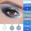 AMY'S DIARY Matte Shimmer Light Deep Blue Eye Shadow Palette