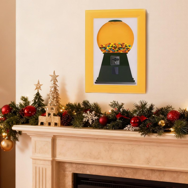 Handy Candy Frame Dispenser, Wall Mounted Sweet Dispenser Picture Frame,