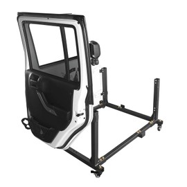 Door Storage Hanger Rack Rock Crawler Steel Movable Cart Compatible with Jeep Wrangler JK JL & Gladiator JT 2007-2025
