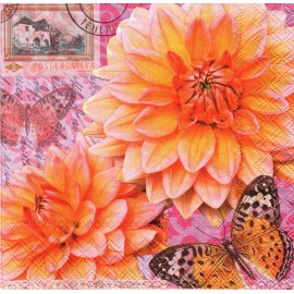(2) Two Paper Lunch Napkins for Decoupage/Mixe