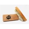 Premium Hog Hair Shoe Cleaning Brush for Delicate Fabrics, Suede,