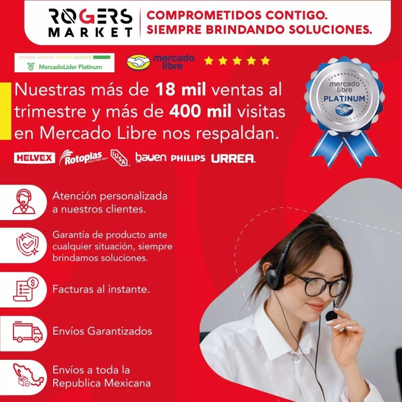 IML Regadera Cuadrada + Tubo 50cm + Regadera Telefono 2