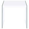 Coaster Opal Square End Table With Clear Glass Legs White
