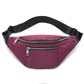 LTHAOO Fanny Pack for Men Women - Water Resistant Fashion Waist Bag Pack with Adjustable Strap for Travel Hiking Running Outdoor Sports.(Dark Gray)