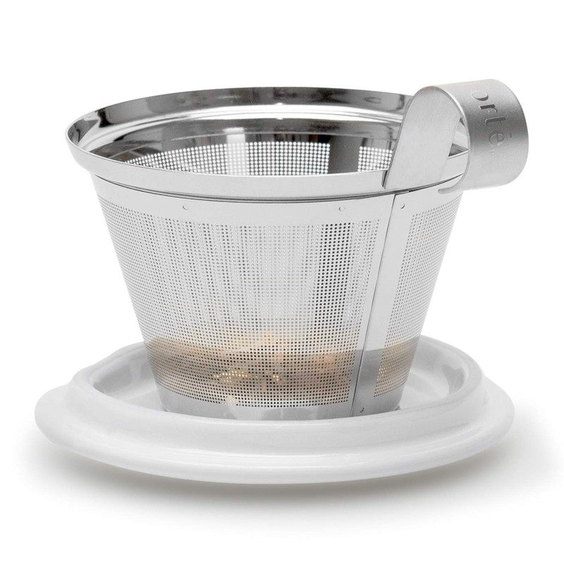 Tea Forte Chakra Double-Walled Ceramic Kati Cup with Removable Stainless
