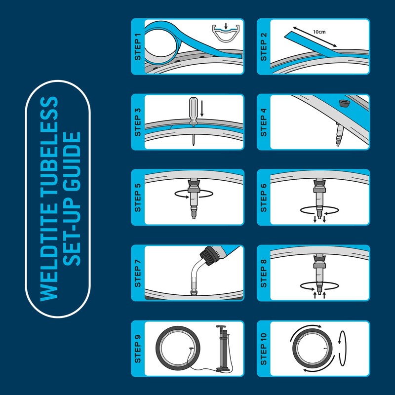 WELDTITE TWELDTITE Tubeless Tyre Repair Kits for Bikes ubeless Tyre