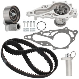 IRONTEK Engine Timing Belt Kit with Water Pump for 1998 1999 2000 2001 2002 2003 2004 2005 for Lexus GS300, 2001 2002 2003 2004 2005 for Lexus IS300, 3.0L L6, TCKWP215, WPK42307