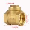 Check Valve DN32 BSP Brass 1-1/4 Inch Internal Thread 232PSI