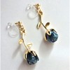 Adult cute rose rose resin non hole earrings, Resin