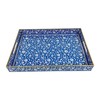 Decorative Serving Plastic Tray, Coffee Table Tray, Bohemian Handle, Suitable