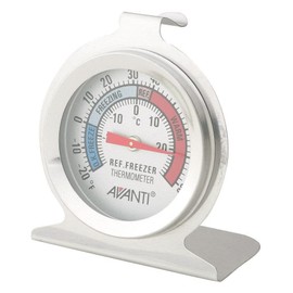 Avanti Refrigerator Thermometer, Silver/White
