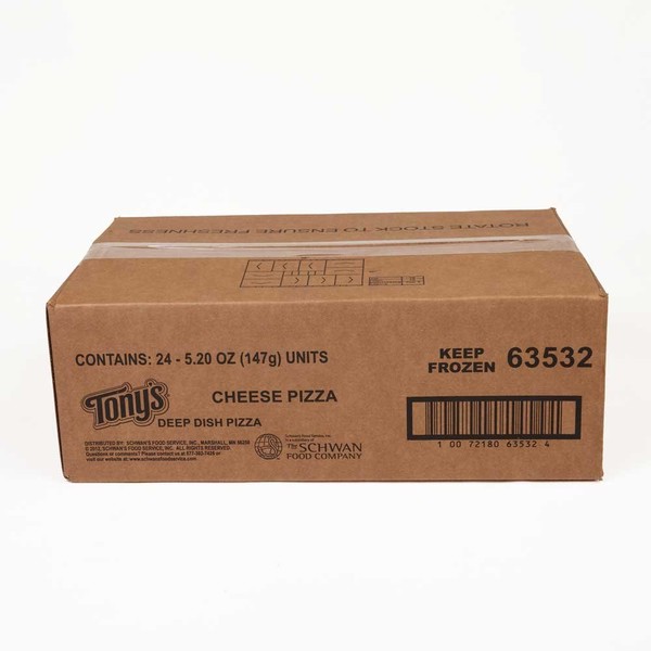 Schwans Tonys Cheese Par Baked Deep Dish Pizza, 5.5 Ounce -- 24 per case.