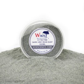 WWS War World Scenics WWScenics Very Fine Dark Grey Model Rock Powder 0-1 mm 500 ml Cup Basing Materials Diorama Model Making