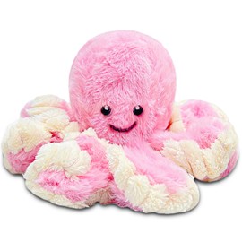 LoYuSenn 8" Pink Octopus Stuffed Animals for Girls, Soft Plush Toy, Party Favors for Kids, Cute Stuffed Sea Animal Plush Toy Octopus Plushies for Home Decor, Birthday Gifts, Ocean Themed Party Favors
