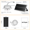 UPONUN Solar Ceiling Lights 2 Pack, Daytime Available 3200K/4000K/6000K Dimmable