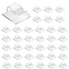 Cable Clips, Cord Clips, Cable Holder, Pack of 50 (Clear)