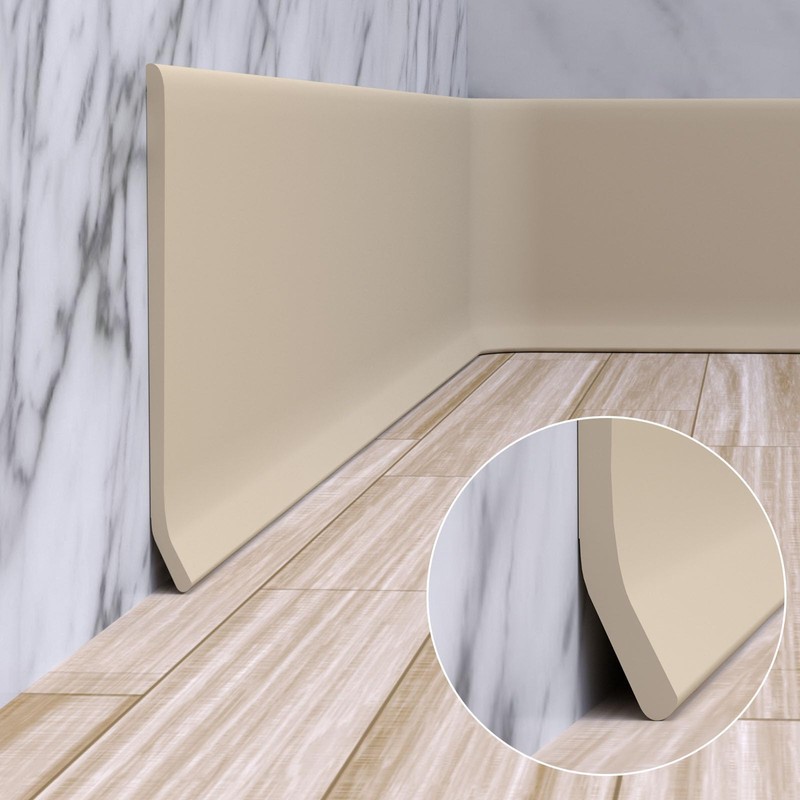 Duzzy Flexible Baseboard Molding Trim, 4 Inch(W) x 20 Feet(L)
