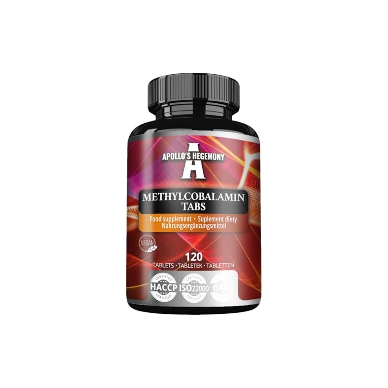 Methylcobalamin B12 100 mcg- 120 Vegan Tablets | 480 Servings