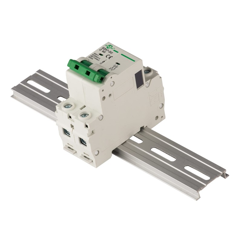 ZGLEDUN DC Miniature Circuit Breaker, 2 Pole 50 Amp, 250V-500VDC,