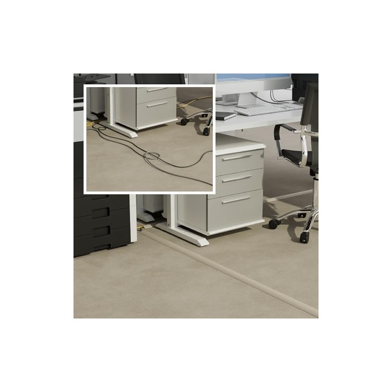 D-Line - Cubierta para cable de piso de 182.88 cm,