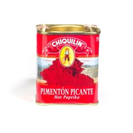 Hot Paprika Gourmet Chiquilin Pimenton Picante Tin From Spain Slightly Sweet-smoky with Spicy Kick Gluten Free 2.64 Oz (2 Pack) for Latin Cooking