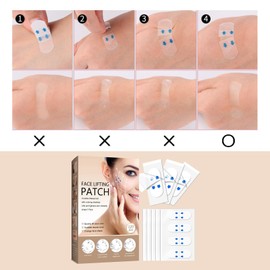 120PCS Face Lift Tape Invisible Face Tape for Wrinkles Hide Facial Wrinkles Double Chin and Lift Sagging Skin Get V-Line Face