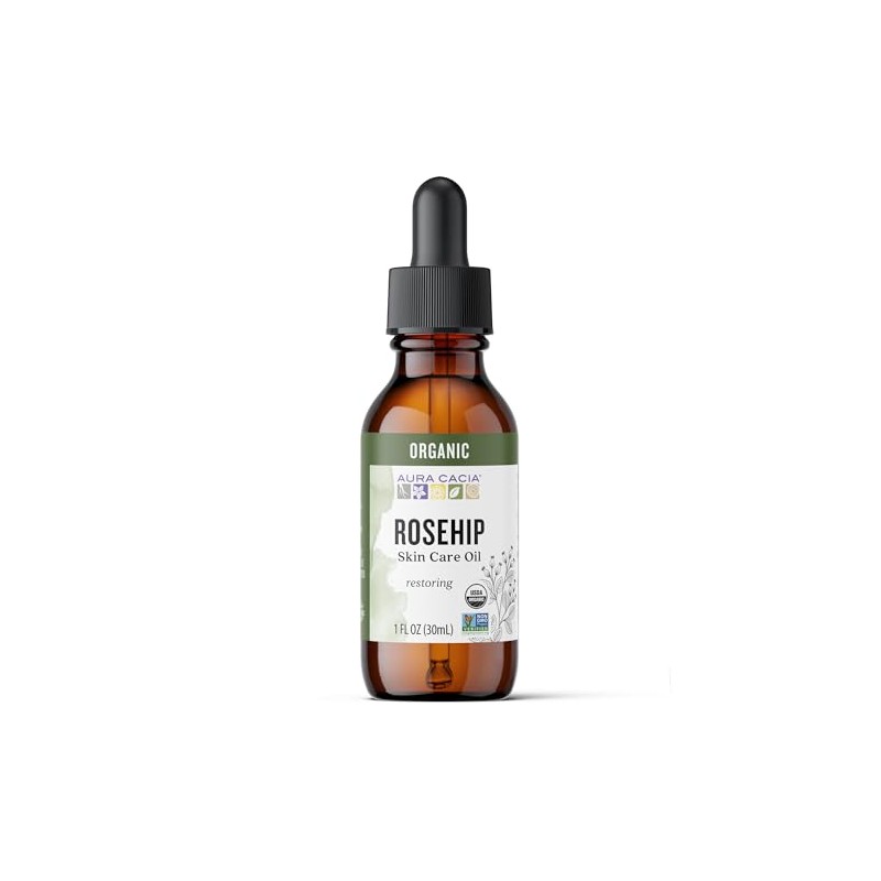 Aura Cacia Organic Natural Skin Care, Restoring Rosehip Oil with