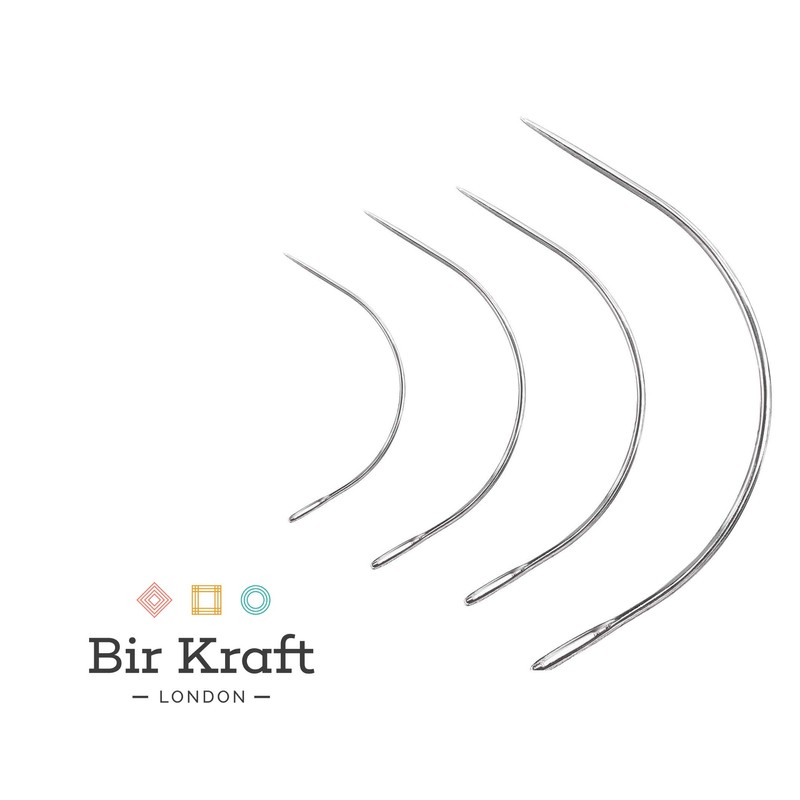 AA Shoppers Curved Needles Set 2" 3.5" 3" 4" 4"