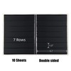 MUDOR Stamp Collecting Album, 7 Rows Pockets Stamp Book for