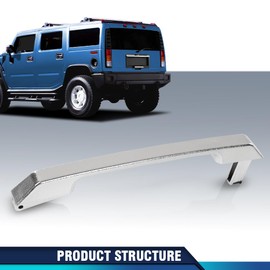 PIT66 Rear Liftgate Latch Handle Repair Kit Set Compatible with Hummer H2 4-Door 2003-2009 15135441 Silver
