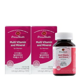 Prime Health Multivitamins and Minerals for Women 90 tablets (2 boxes) / 프라임헬스 멀티비타민과 미네랄 포우먼 90정 2박스