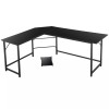 Teraves 66" L-Shaped Desk Computer Gaming Desk Laptop Table Corner
