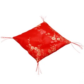 Mini Zabuton for Figurines, 5.5 inches (14 cm), 7.9 inches (20 cm), 9.4 inches (24 cm), Buddha Statues, Maneki Cats, Crystal and Feng Shui Figurine, Red Zabuton (5.5 x 5.5 inches (14 x 1