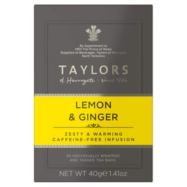 Taylors of Harrogate Lemon & Ginger Herbal Tea, 20 Count (Pack of 6)