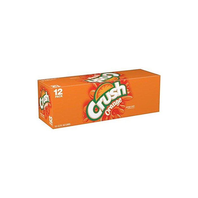 Crush Orange Soda, 12 oz Can (Pack of 24)