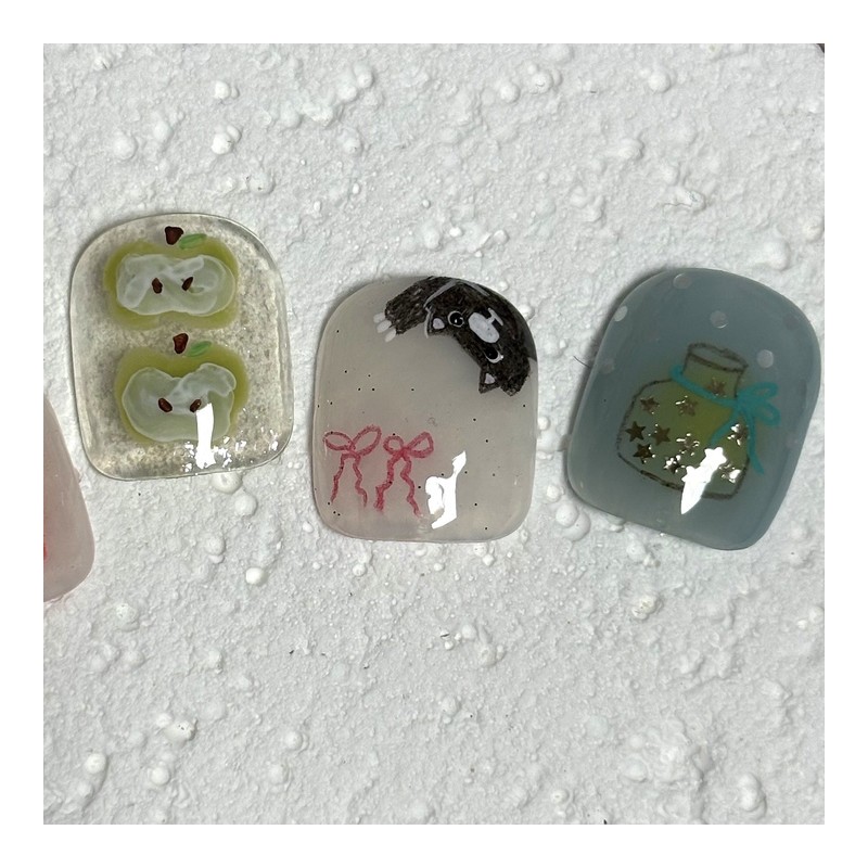[Ar] Charlie handmade nail tip drawing nail art specialist /