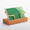 Muso Wood Business Card Stand, Wooden Business Card Stand, Large