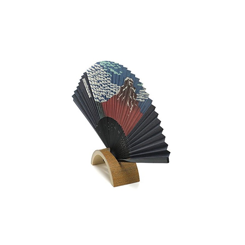 Sesame Bamboo Half Moon Fan Stand