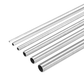 sourcing map Pack of 6 304 Stainless Steel Pipe 1 mm 2 mm 3 mm 4 mm 5 mm 6 mm 0.3 mm/0.4 mm Wall 300