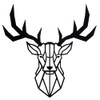 Hansmeier® Deer Wall Decoration | Metal Black | 30 x