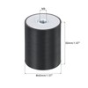 sourcing map 40 x 50mm M8 Thread Female Rubber Mounts,